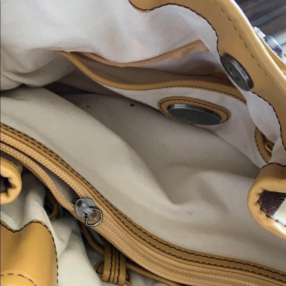 Francesco biasia 1977 satchel bag canvas leather - Picture 7 of 8
